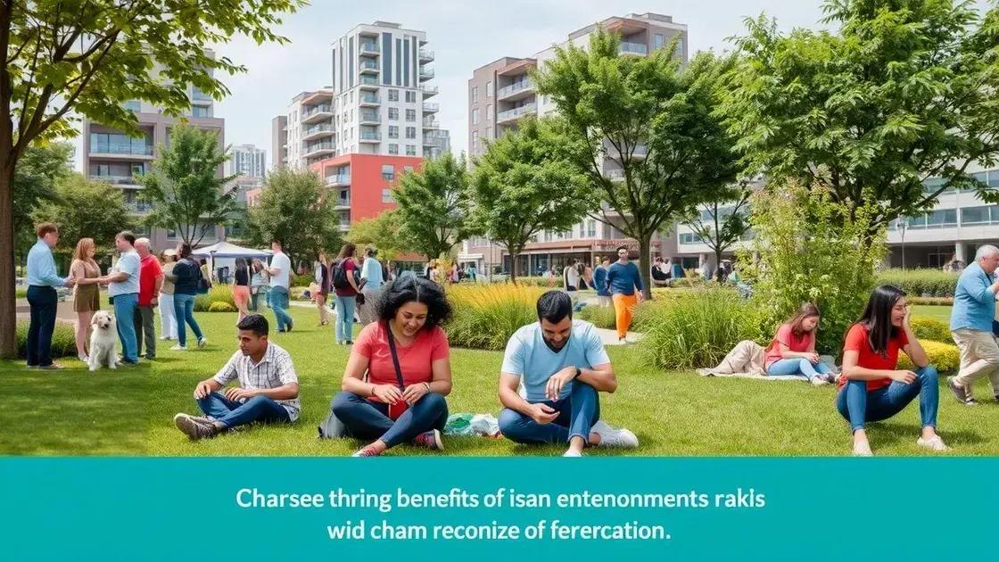 Key benefits for local communities