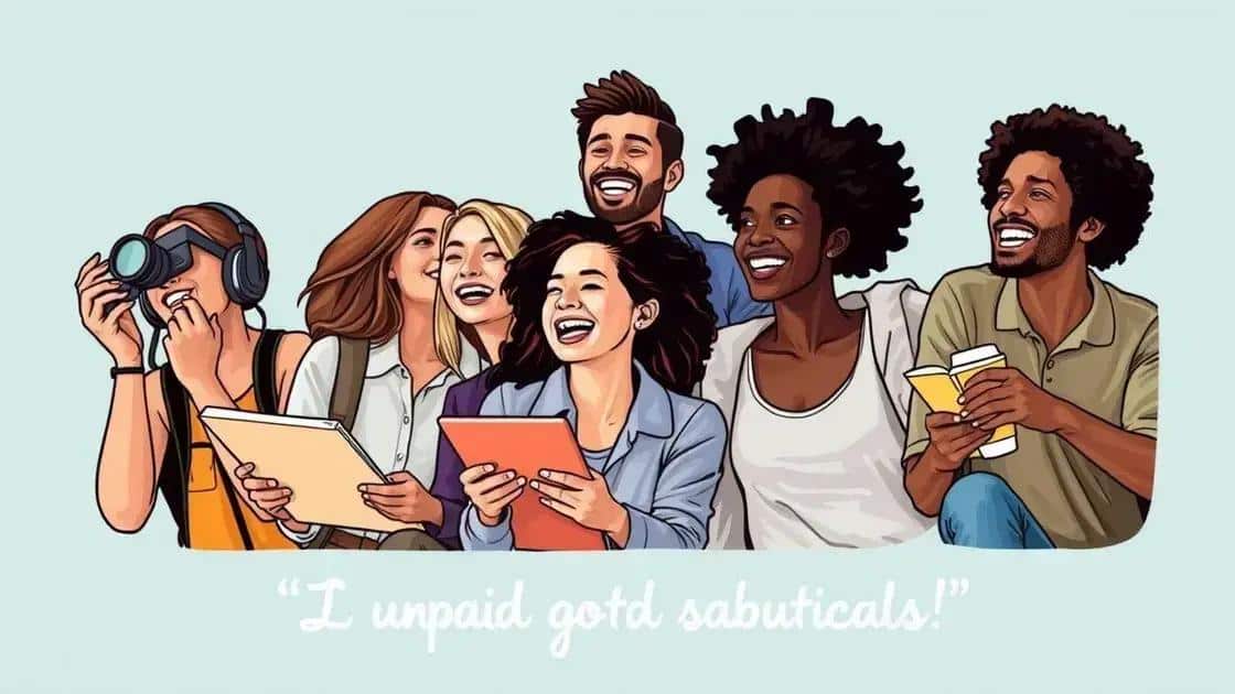 Benefits of unpaid sabbaticals for employees